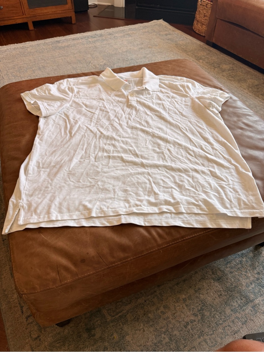St. John's Bay White Men's Short-Sleeve Polo